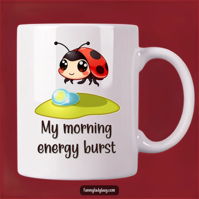 Funny Bouncy Ladybug Mug: A Whimsical Leap of Joyful Humor for Her