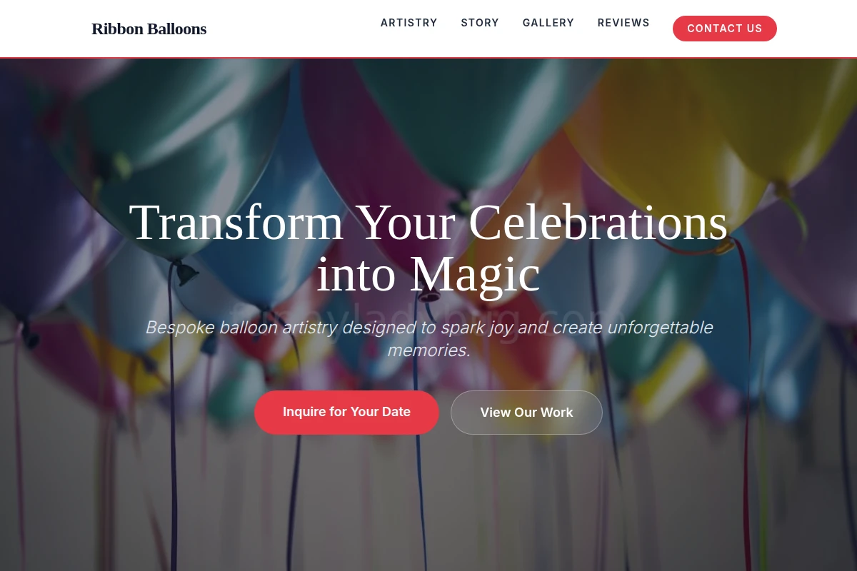 Ribbon Balloons