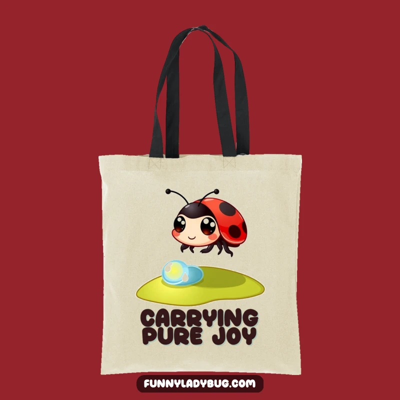 Funny Ladybug Tote Bag: Carry Your Essentials with This Bouncy Insect Joy